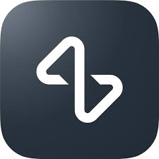 BlinkFitt workout plan with neon human figure and colorful exercise spheres